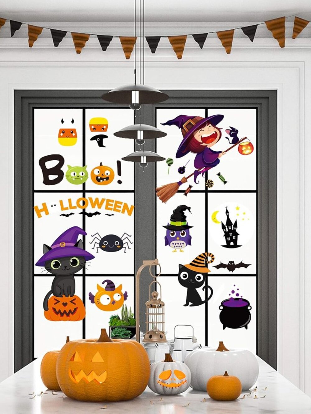 Halloween Window Clings Halloween Decorations Window Stickers Decals - Picture 5 of 6